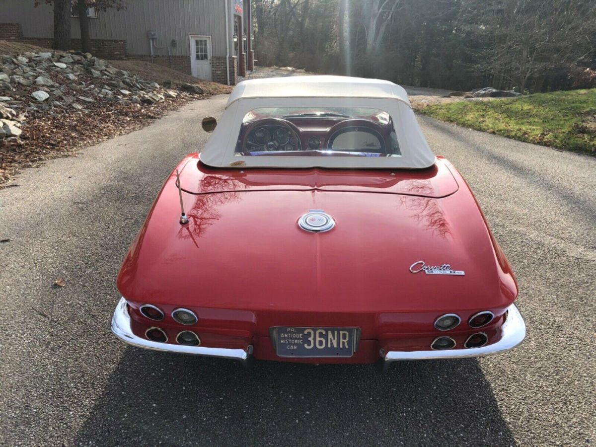 1965 Red Chevrolet Corvette Convertible
