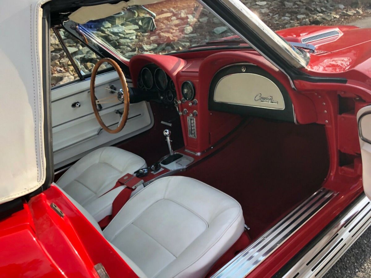 1965 Red Chevrolet Corvette Convertible