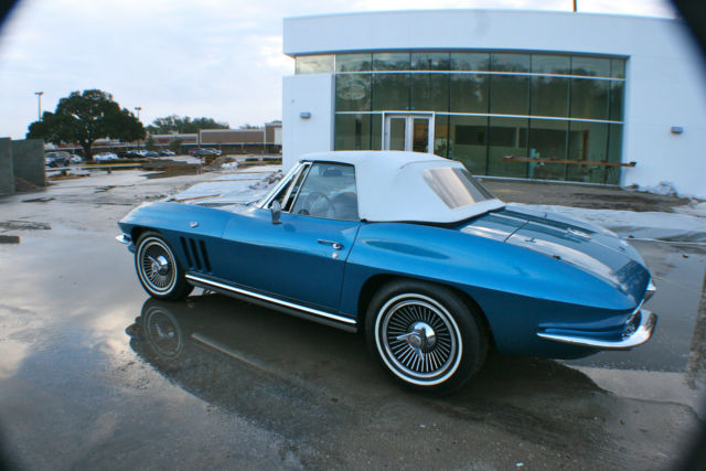 1965 Blue Chevrolet Corvette Convertible