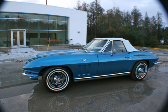 1965 Blue Chevrolet Corvette Convertible
