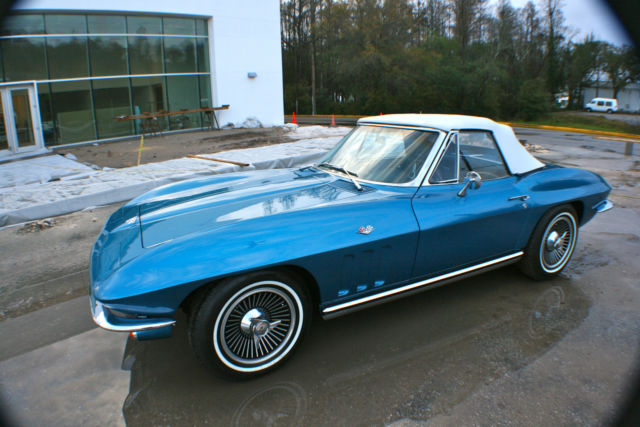 1965 Blue Chevrolet Corvette Convertible