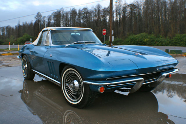 1965 Blue Chevrolet Corvette Convertible
