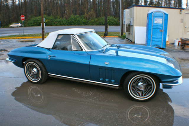 1965 Blue Chevrolet Corvette Convertible