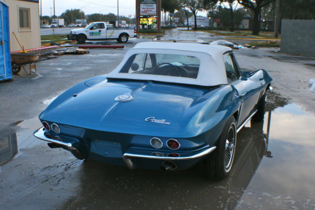1965 Blue Chevrolet Corvette Convertible
