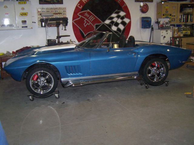 1965 Blue Chevrolet Corvette Convertible