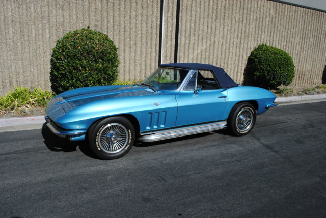 1965 Nassau Blue Chevrolet Corvette Convertible