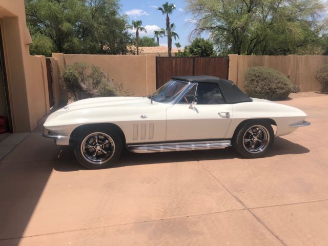 1965 White Chevrolet Corvette Convertible