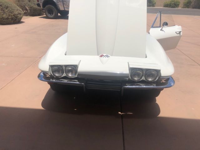 1965 White Chevrolet Corvette Convertible