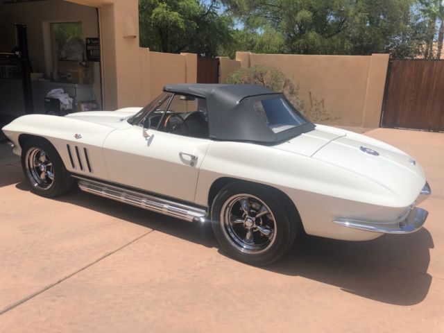 1965 White Chevrolet Corvette Convertible