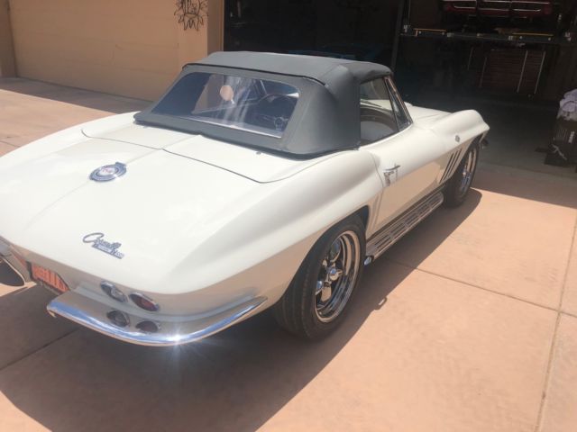 1965 White Chevrolet Corvette Convertible