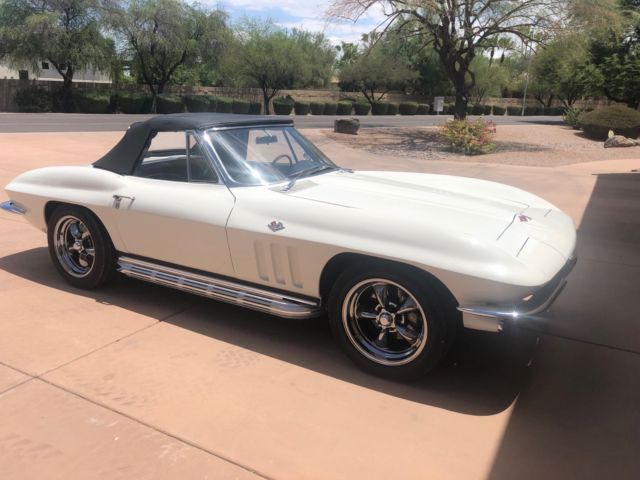 1965 White Chevrolet Corvette Convertible