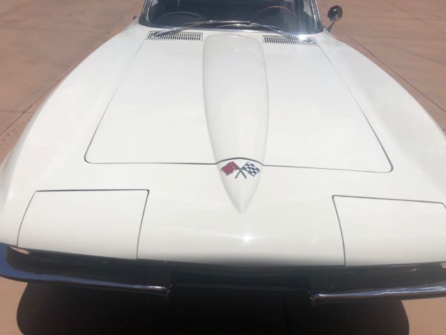1965 White Chevrolet Corvette Convertible