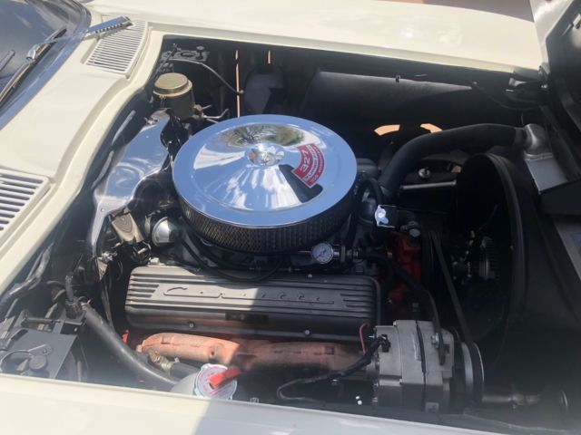 1965 White Chevrolet Corvette Convertible