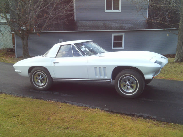 1965 White Chevrolet Corvette Convertible
