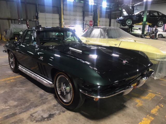 1965 Green Chevrolet Corvette Convertible