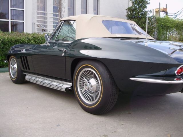 1965 Green Chevrolet Corvette Convertible