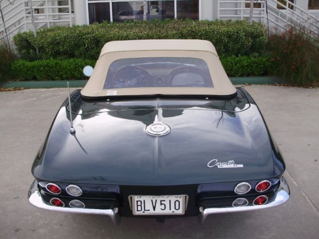 1965 Green Chevrolet Corvette Convertible