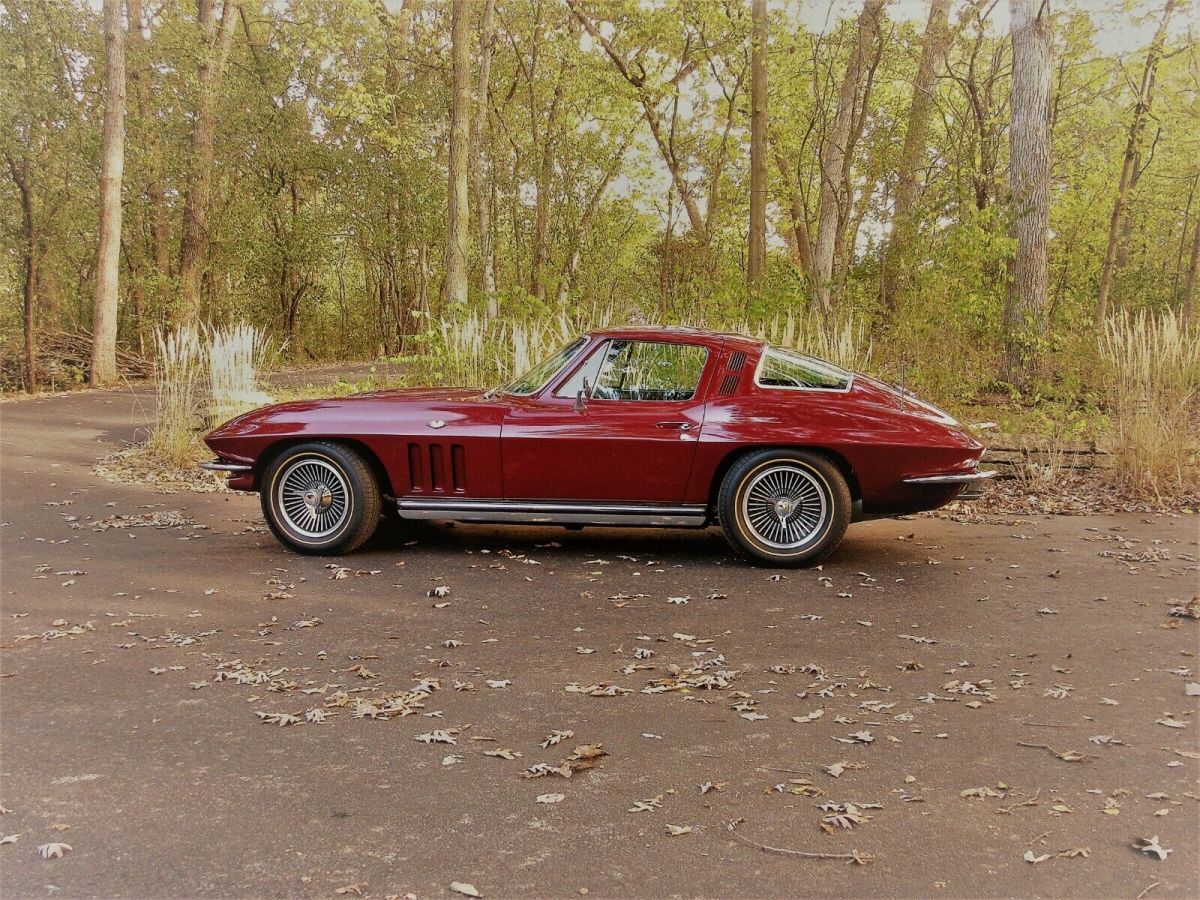 1965 Burgundy Chevrolet Corvette Coupe