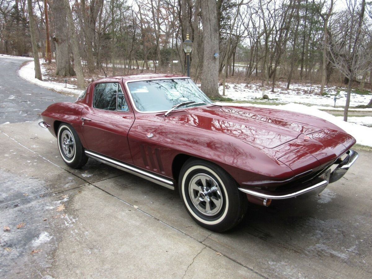 1965 Burgundy Chevrolet Corvette Coupe