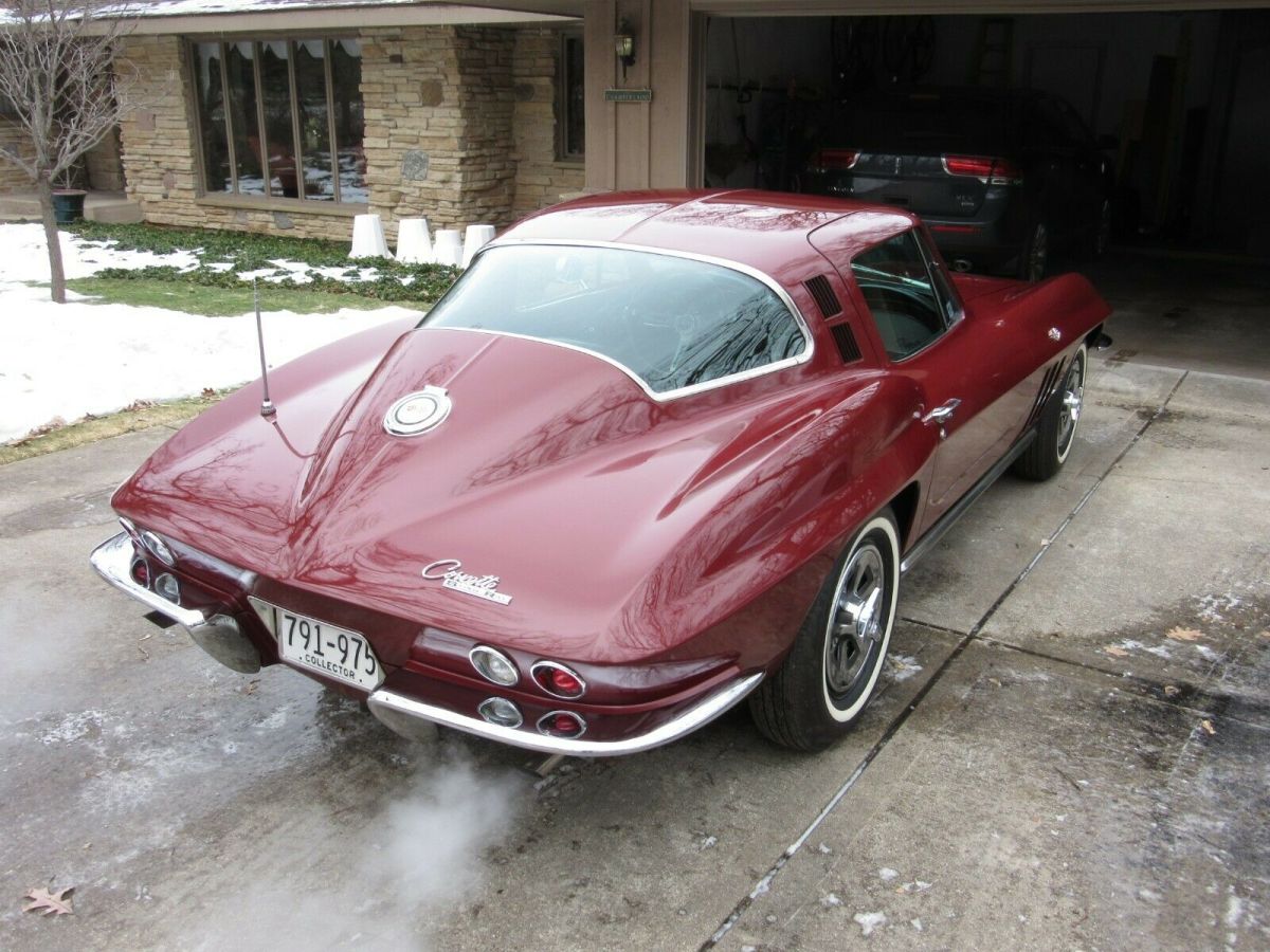 1965 Burgundy Chevrolet Corvette Coupe