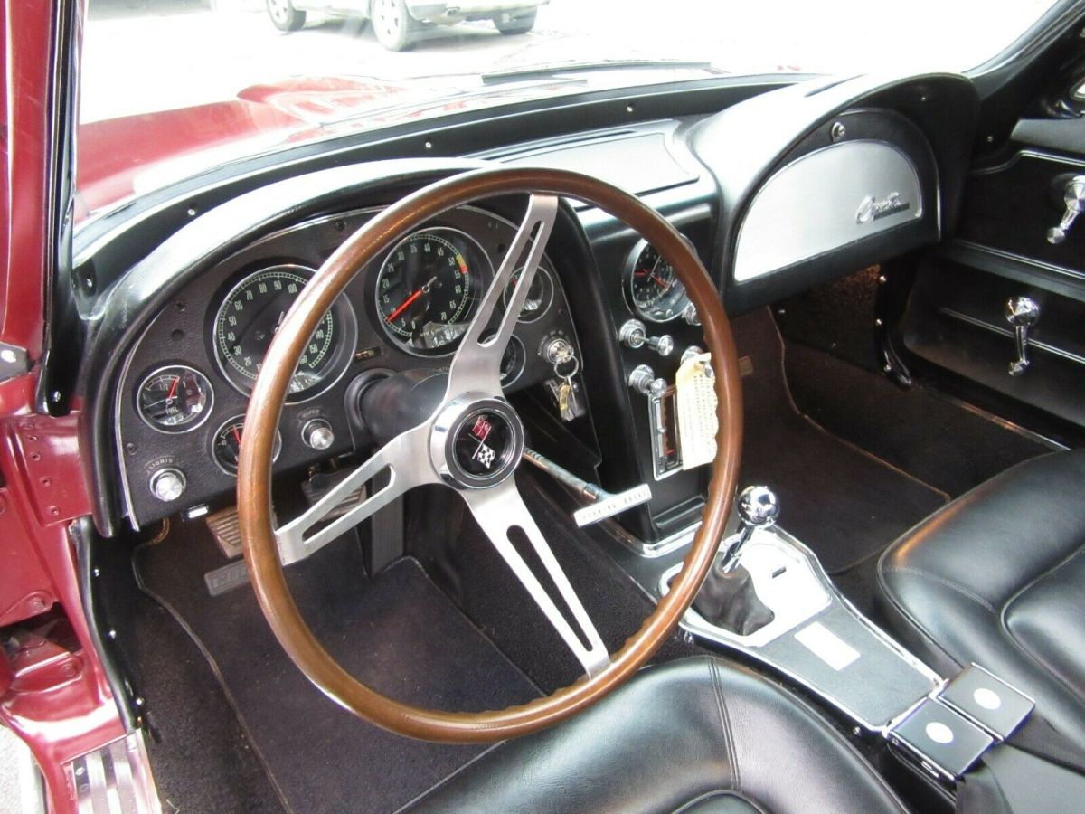 1965 Burgundy Chevrolet Corvette Coupe