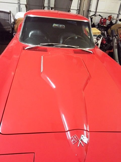 1965 rally red Chevrolet Corvette Coupe