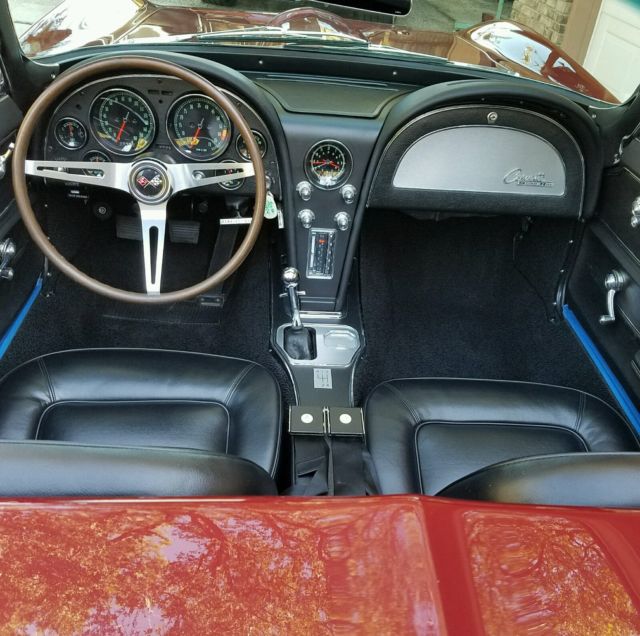 1965 Burgundy Chevrolet Corvette Convertible