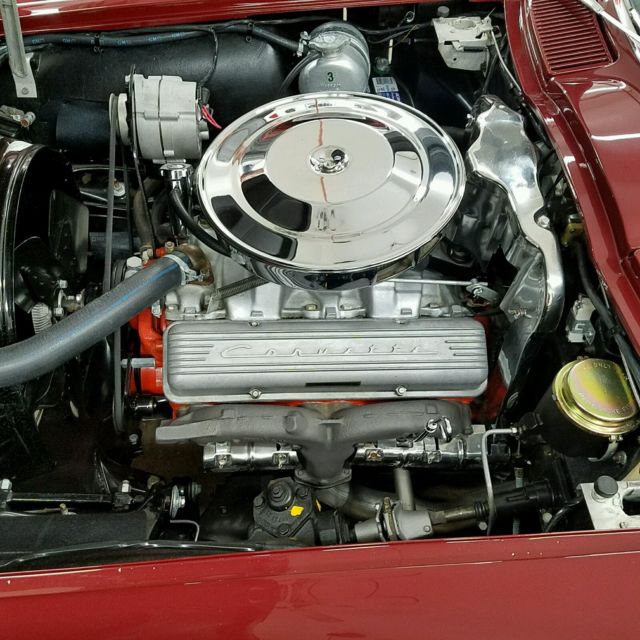 1965 Burgundy Chevrolet Corvette Convertible