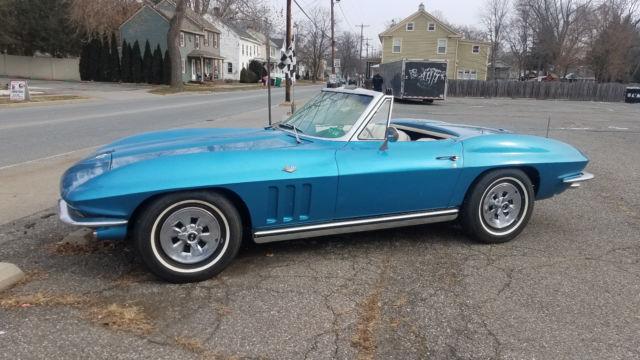 1965 Blue Chevrolet Corvette