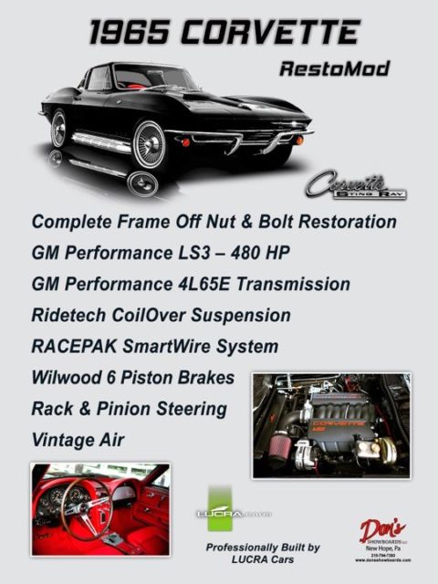 1965 Black Chevrolet Corvette Coupe