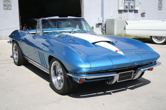 1965 Marina Blue Chevrolet Corvette Convertible