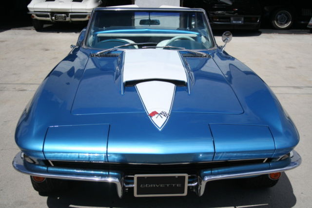 1965 Marina Blue Chevrolet Corvette Convertible