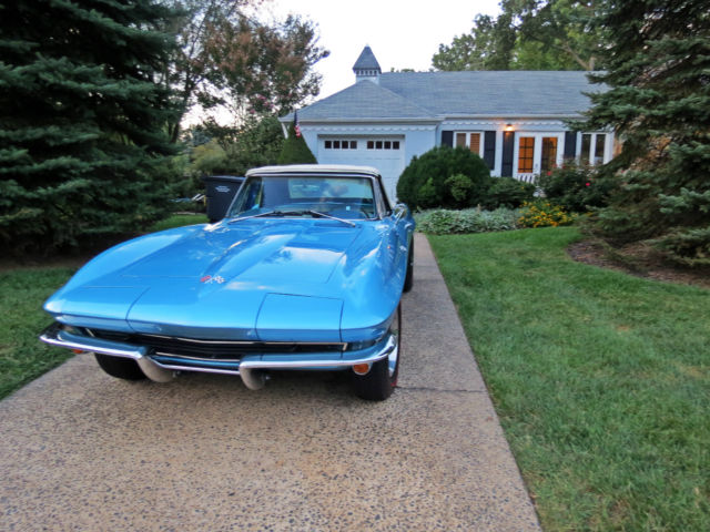 1965 Nassau Blue Chevrolet Corvette Convertible