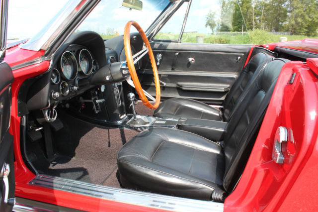 1965 Red Chevrolet Corvette Convertible
