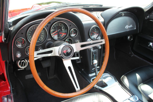 1965 Red Chevrolet Corvette Convertible