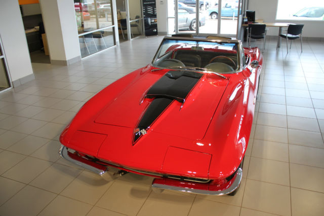 1965 Red Chevrolet Corvette Convertible