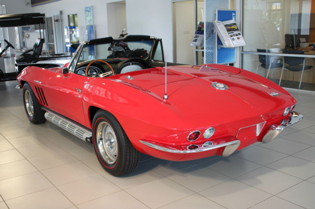 1965 Red Chevrolet Corvette Convertible