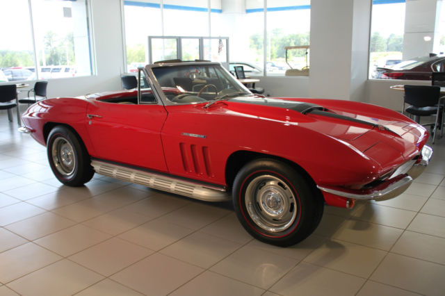 1965 Red Chevrolet Corvette Convertible