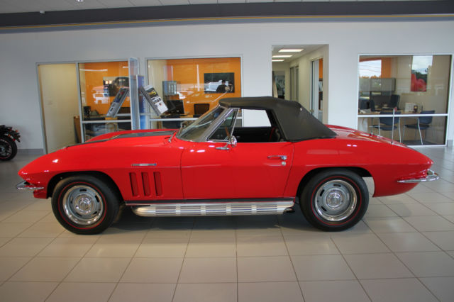 1965 Red Chevrolet Corvette Convertible