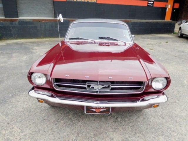 1965 Burgundy Ford Mustang Coupe