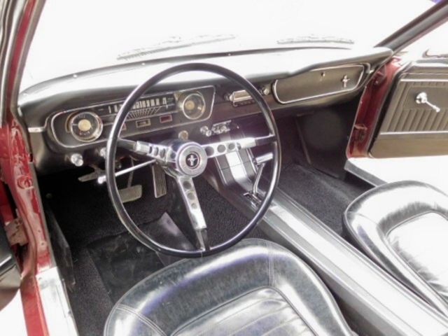 1965 Burgundy Ford Mustang Coupe