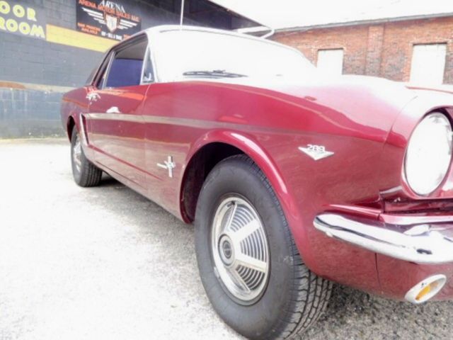 1965 Burgundy Ford Mustang Coupe
