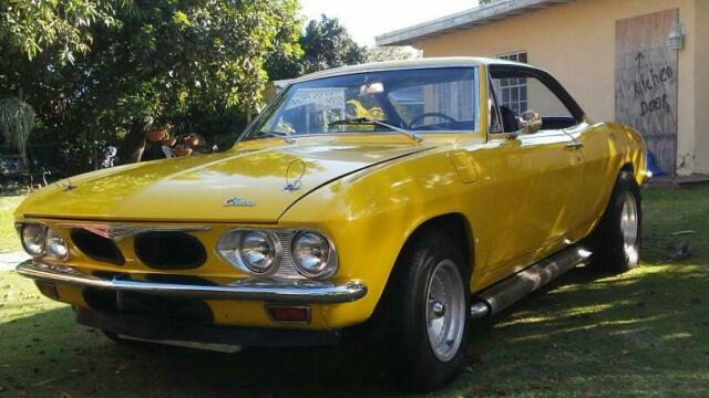 1965 Yellow Chevrolet Corvair Coupe