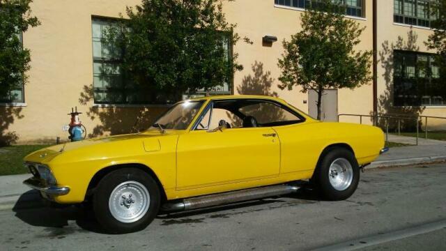 1965 Yellow Chevrolet Corvair Coupe