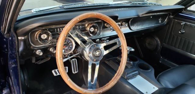 1965 Blue Ford Mustang