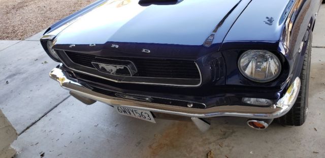 1965 Blue Ford Mustang