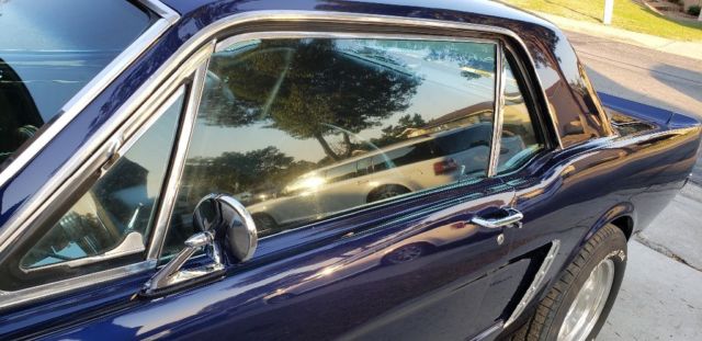 1965 Blue Ford Mustang
