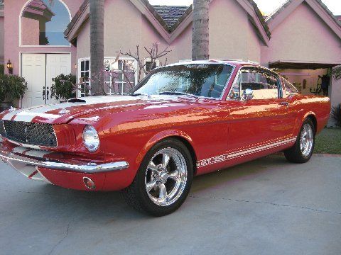 1965 Red Ford Mustang