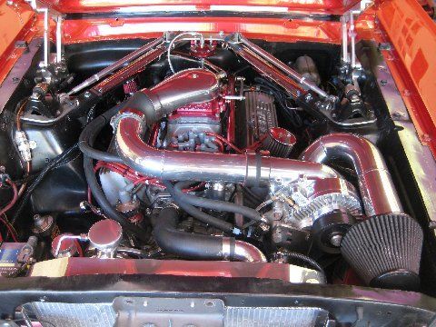 1965 Red Ford Mustang