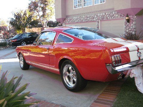 1965 Red Ford Mustang